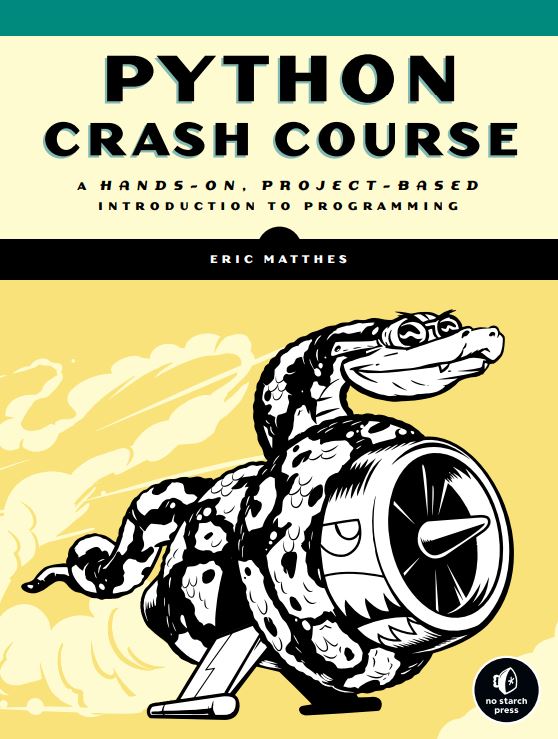 كتاب Python Crash Course لتعلم لغة بايثون