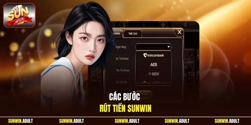 Các bước rút tiền Sunwin